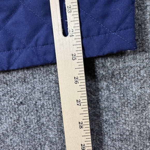 J McLaughlin Womens Jacket Large Blue Quilted Full Zip Lined Long Sleeve Classic - Picture 8 of 10